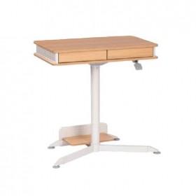 ZENO-Z (Maple Grain Finish) Sit Stand Desks With Drawers