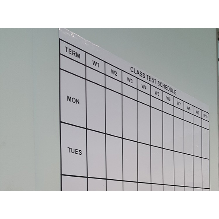 Printed Magnetic Whiteboard