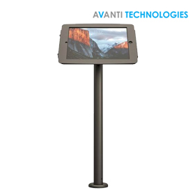 Maclocks Space Rise iPad 9.7 Pole Stand Kiosk Black